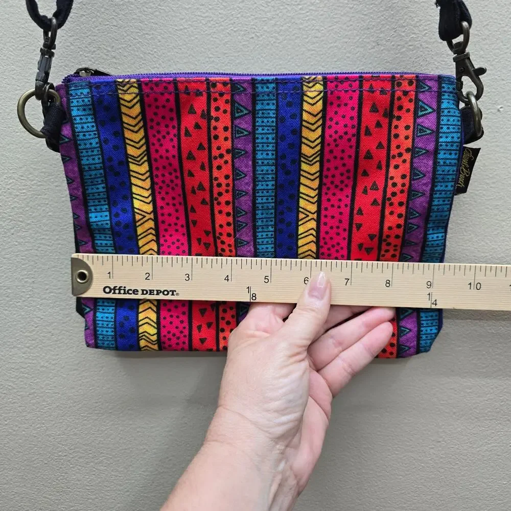 Laurel Burch Cats Feline Friends 2Pc Crossbody +Organizer Bag Boho Multicolor - Picture 11 of 11